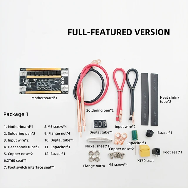 Ponto soldador kit diy portátil 12v 18650 armazenamento de energia da Ponto soldador kit diy portátil 12v 18650 armazenamento de energia da