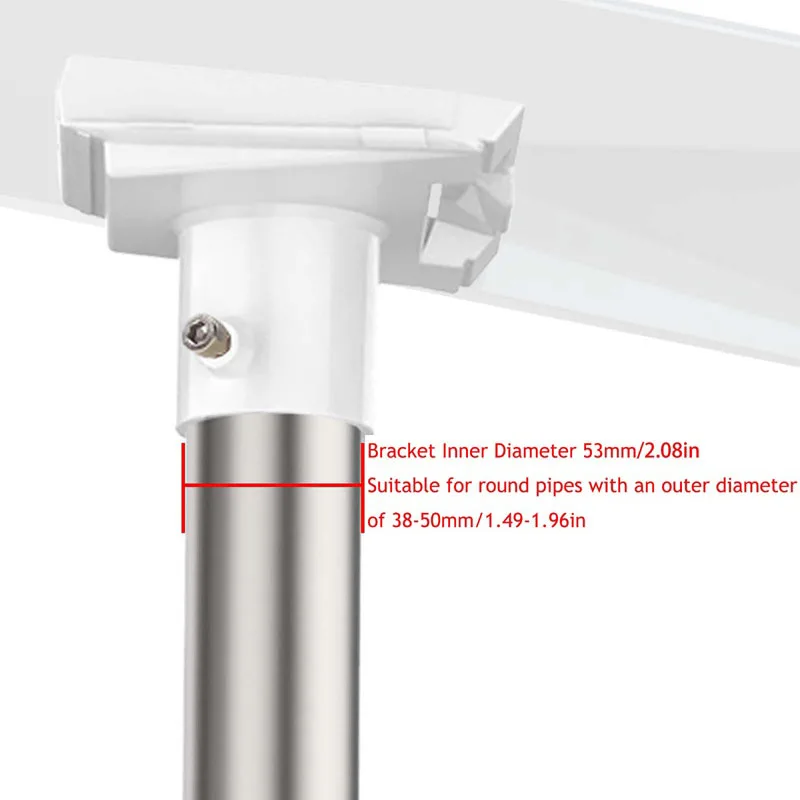 Starlink Mount Bracket Pipe Adapter Starlink Accessories Gen 3 Roof Wall Mount Stand Brackets Pipe Adapter Holder Adjustable V4 Bracket Kits Satellite Antenna