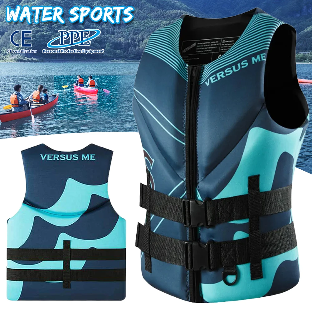 

Life Jacket Life Vest For Adults Jet Ski Kayak KiteSurf Motorboats Great For Any Water Sports - Boating, Skiing, Surfing,Fish