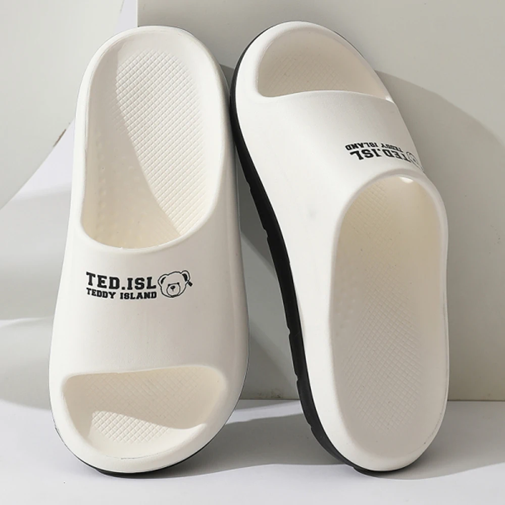 New Fashion Women Slippers Summer Flat Lightweight EVA Home Bathroom Slippers Comfort Massage Couples Indoor Slides Shower Shoes