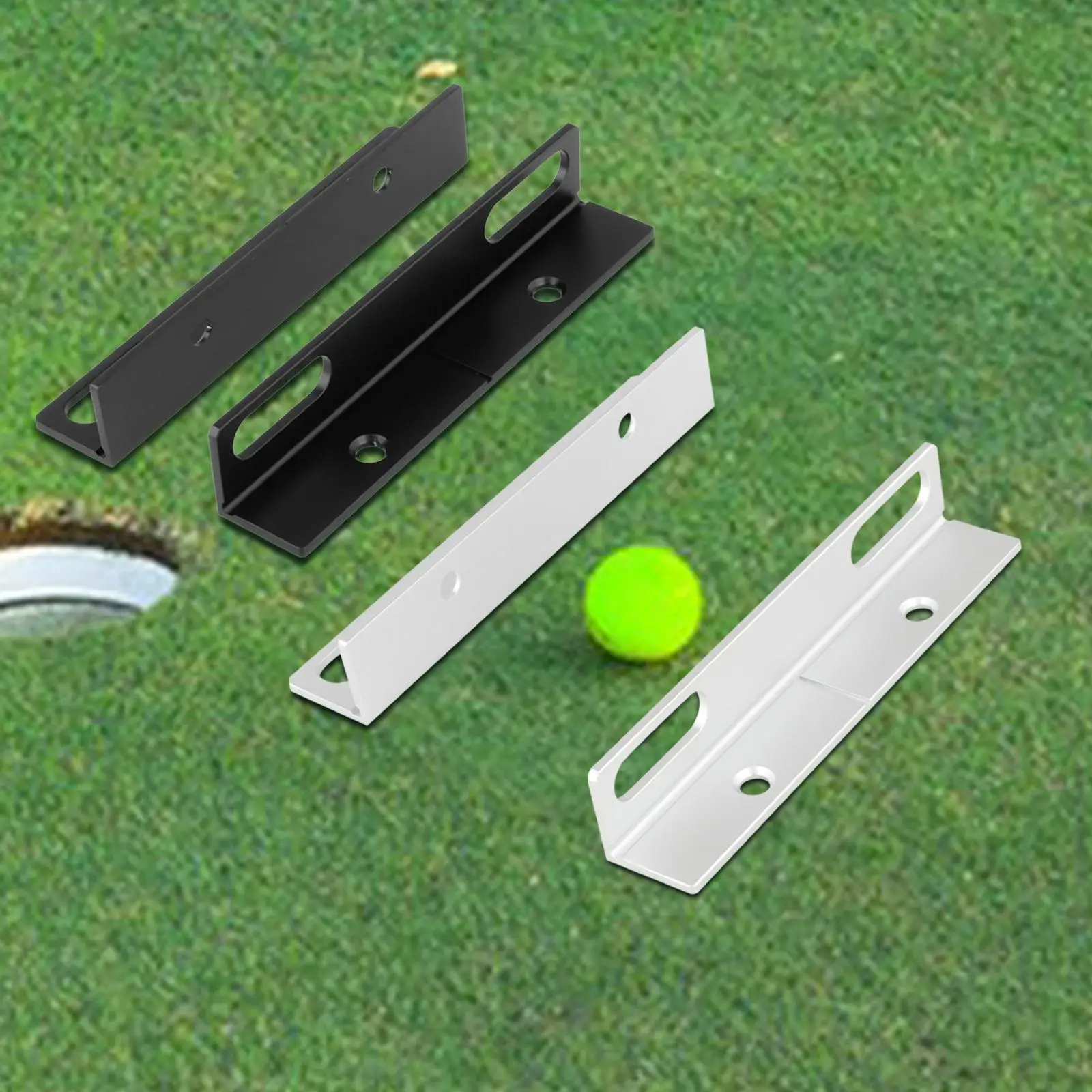 2Pcs Golf Putting Gate Practice Golf Putting Training Aid, Aluminum Alloy Golf