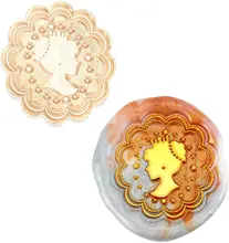 

1PC Wax Seal Stamp Heads Only No Handle Sealing Wax Stamp Head Replacement Lady Princess Vintage Removable Brass Seal Head