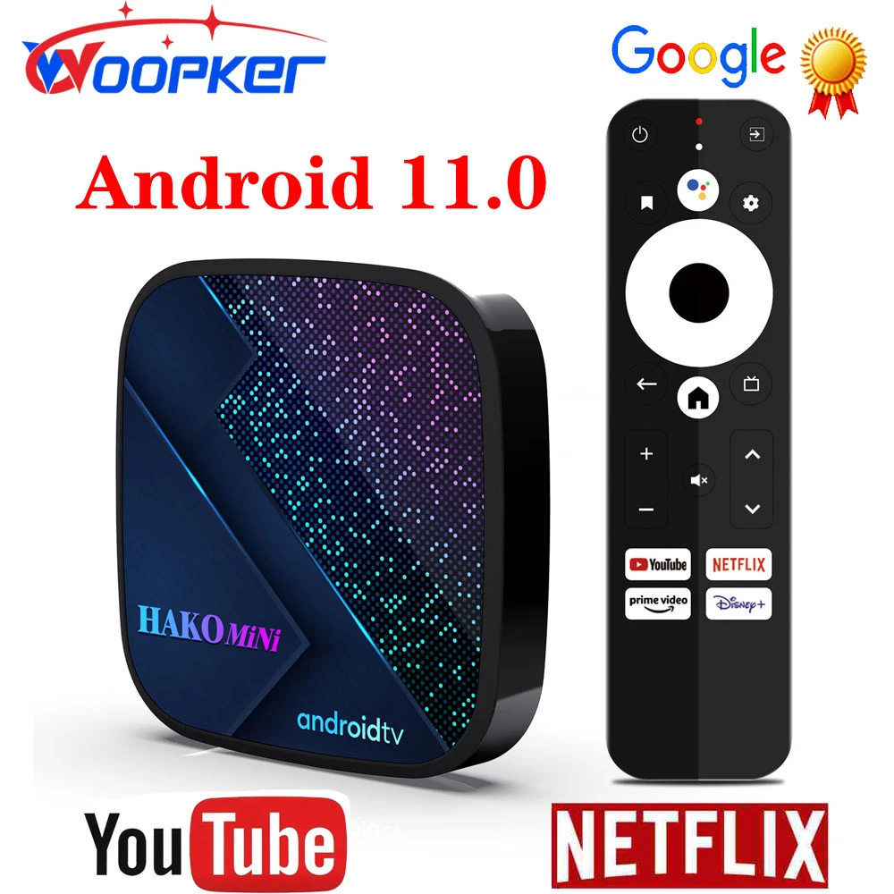HAKO Mini Android 11 Smart TV Box Dual WIFI BT 5.0 with Google