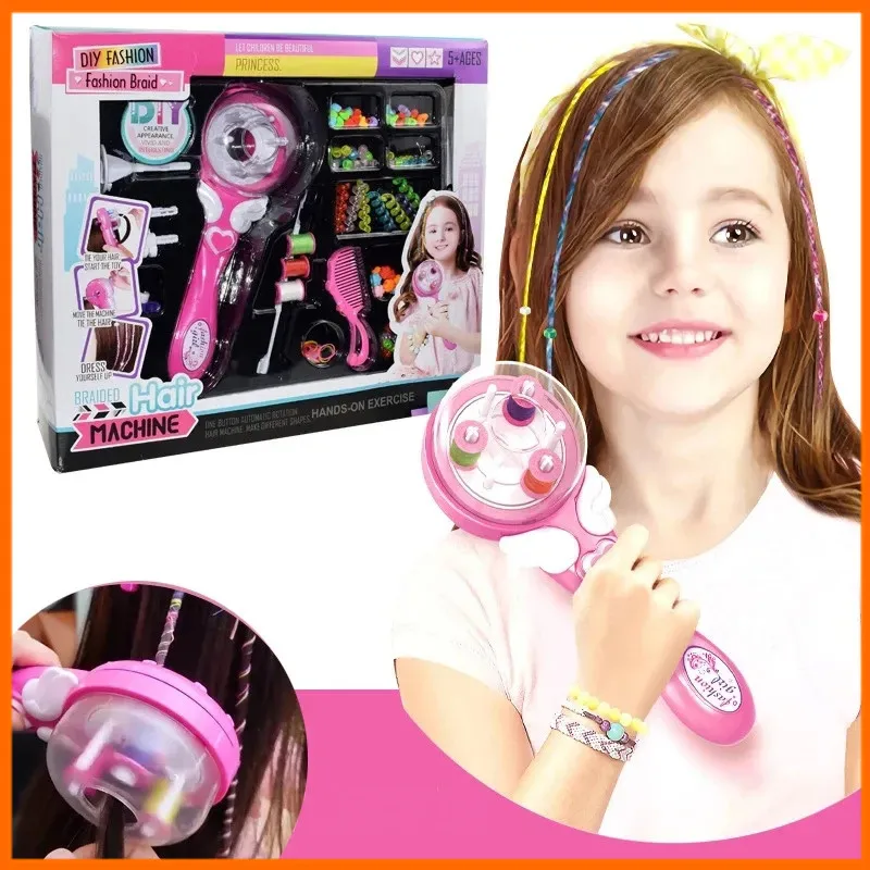 Hair Accessories Automatic Hair Braid Kits Tool Electric Children DIY Braiding Hairstyle Twist Machine Makeup Toys For Girl