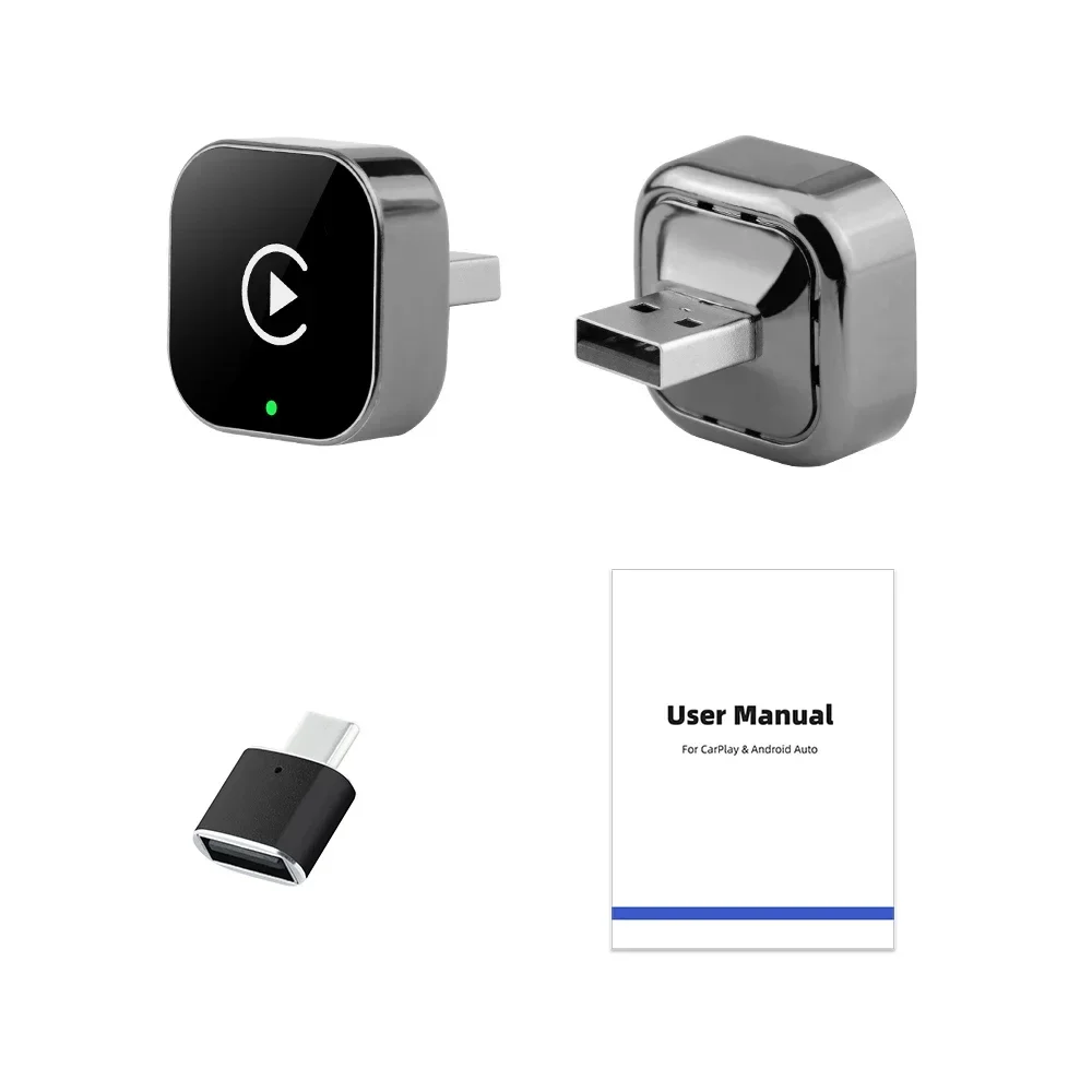 Dongle CarPlay wireless e adattatore wireless Android Auto Smart Box AI 2 in 1 per auto con CarPlay cablato in fabbrica - Image 5