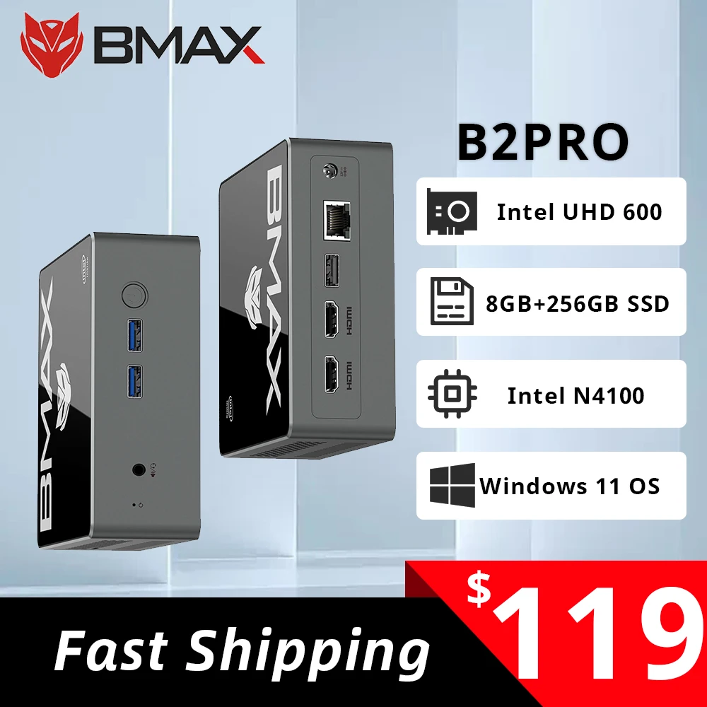 BMAX B2 PRO ミニ PC Windows 11 Amazon.com: Bmax B2 Pro Mini PC 8GB DDR4/256GB SSD, Gemini