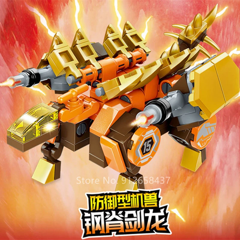 

QMAN Machine Armour Beast Magic Cube Transformation DIY Mecha Mechanical Brick Fight Figures deformation Robot Boy Toy Kids Gift