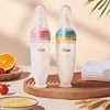 BBET Squeezing Feeding Bottle Silicone Newborn Baby Training Rice Spoon Infant Cerea Food Supplement Feeder Safe Tableware 3