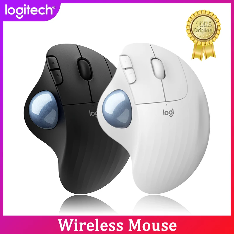 

Logitech M575 ERGO Trackingball Mouse 5 Buttons 2000DPI 2.4HZ Wireless Comfortable Mice w/low Energy Technology for Office Home