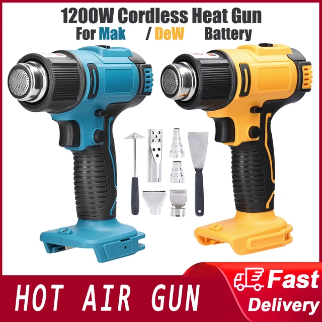 1200W Cordless Heat Gun Heating Equipment Rechargeable 300-550