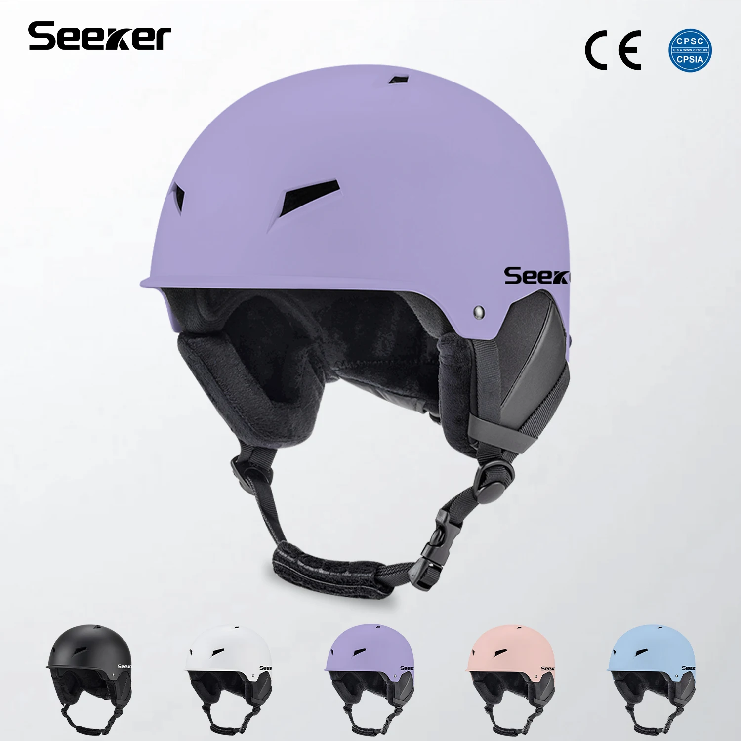 SEEKER Professional Windproof Ski & Snowboard Helmet 1