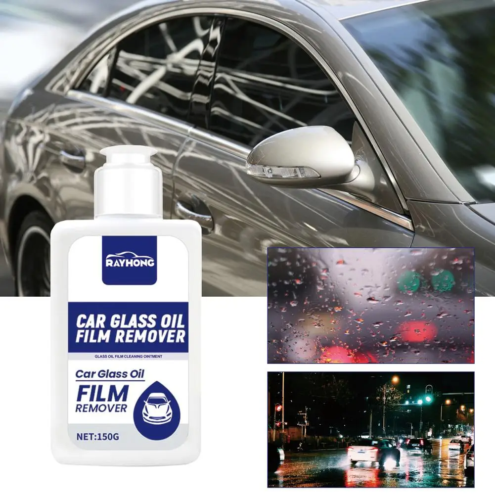 

Car Glass Oil Film Cleaner Front Windshield Oil Film Removing Paste Anti-rain Anti-fog Stains Removal Cream