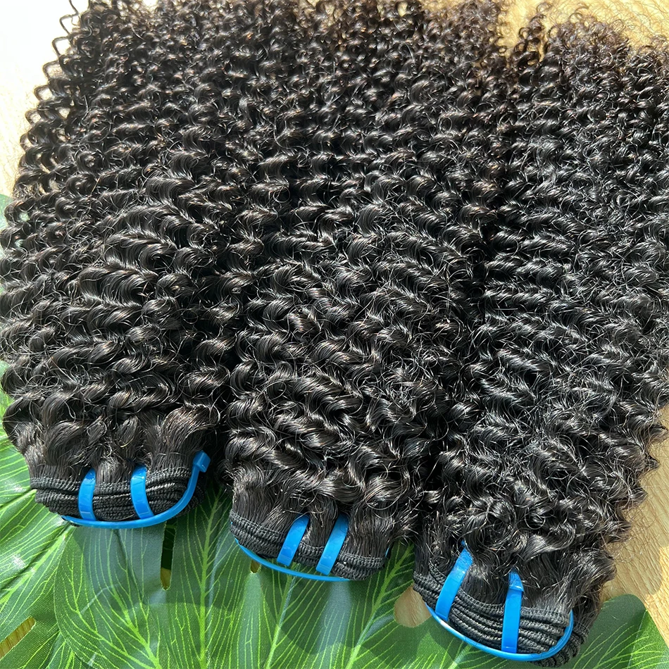 Yiwigs 15A Grade Kinky Curly Vietnamese Raw Hair Bundles 10-30 inches Black Hair Weave Extensions