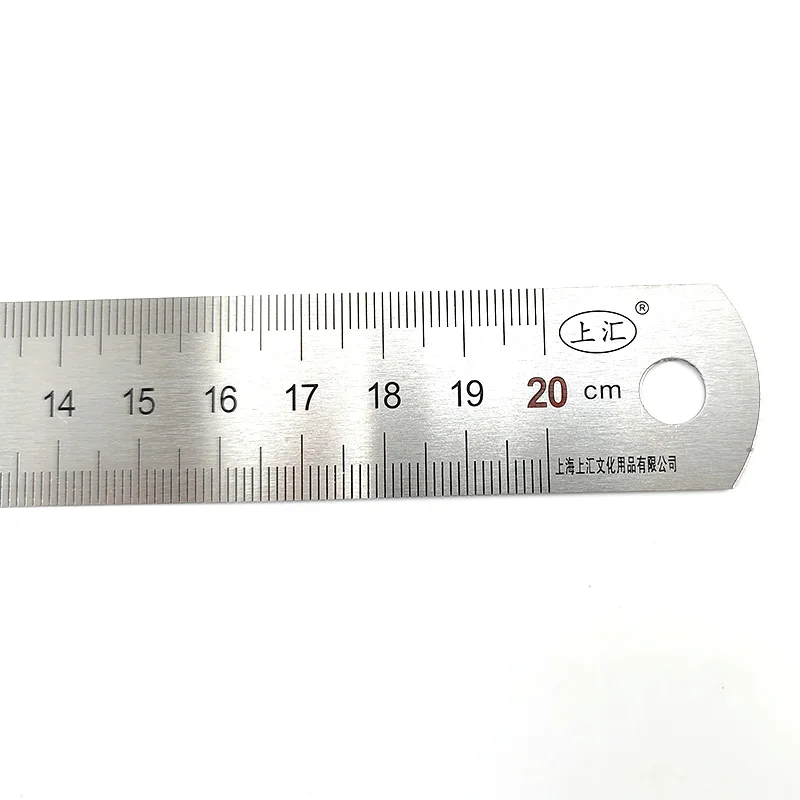 0.8mm Thickness Steel Ruler Thicker Drafting Supplies Hardware Tools Ruler Double Faced Office And School Kawaii