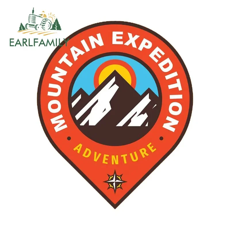 EARLFAMILY Expedition Travel Car Sticker Never Stop Exploring Decal JDM Off-road Rear Windshield Trunk Decoration Funny Car Sign