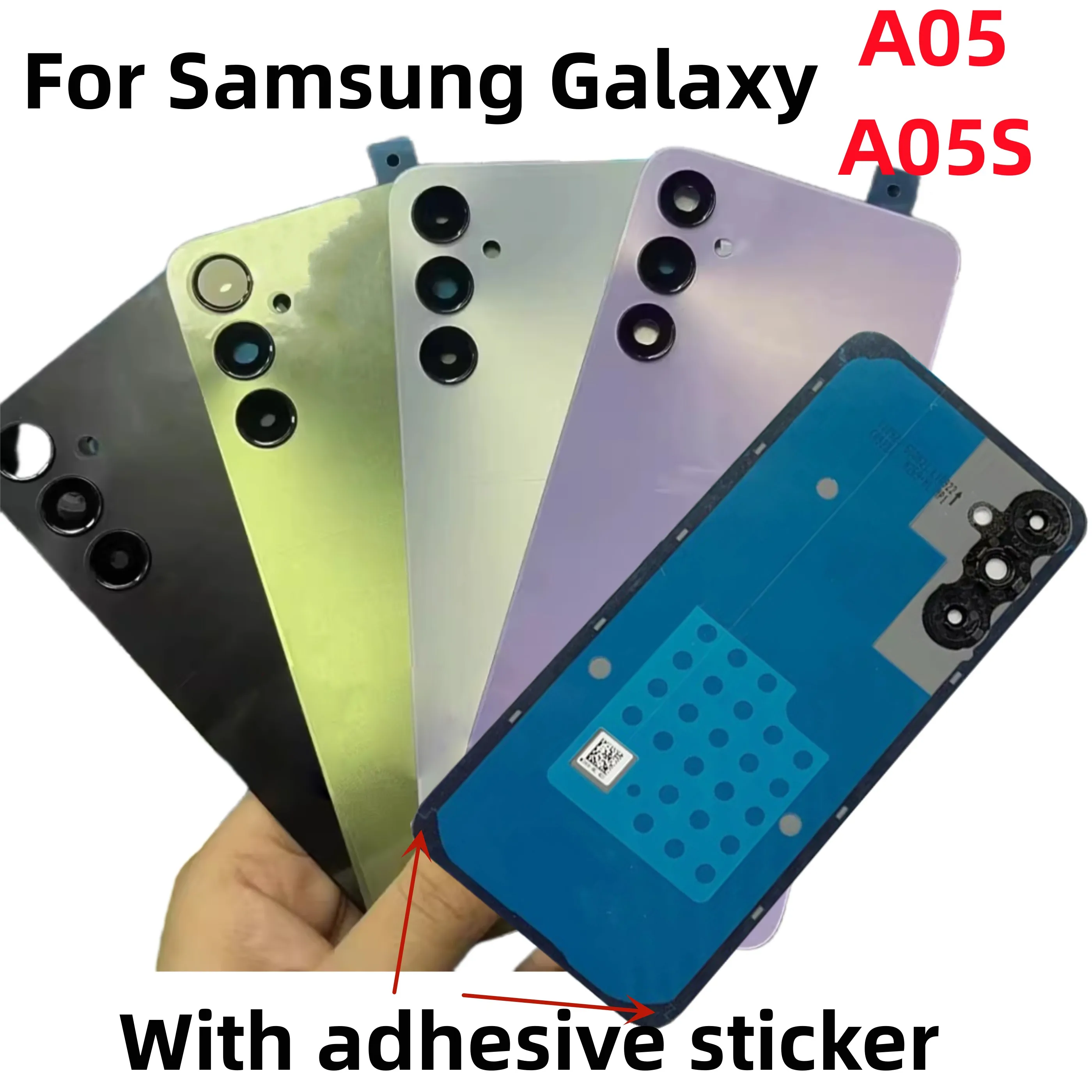 

Phone Back Cover Glass Case Replacement For Samsung Galaxy A05 A05S A055 A057 Battery Cover Rear Door Housing Case Back cover