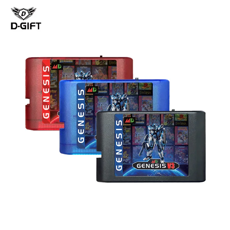 Mega Drive V3.0 Pro Spielkassette - 3000 In 1 Spielekassette Für Sega Mega Drive & Genesis