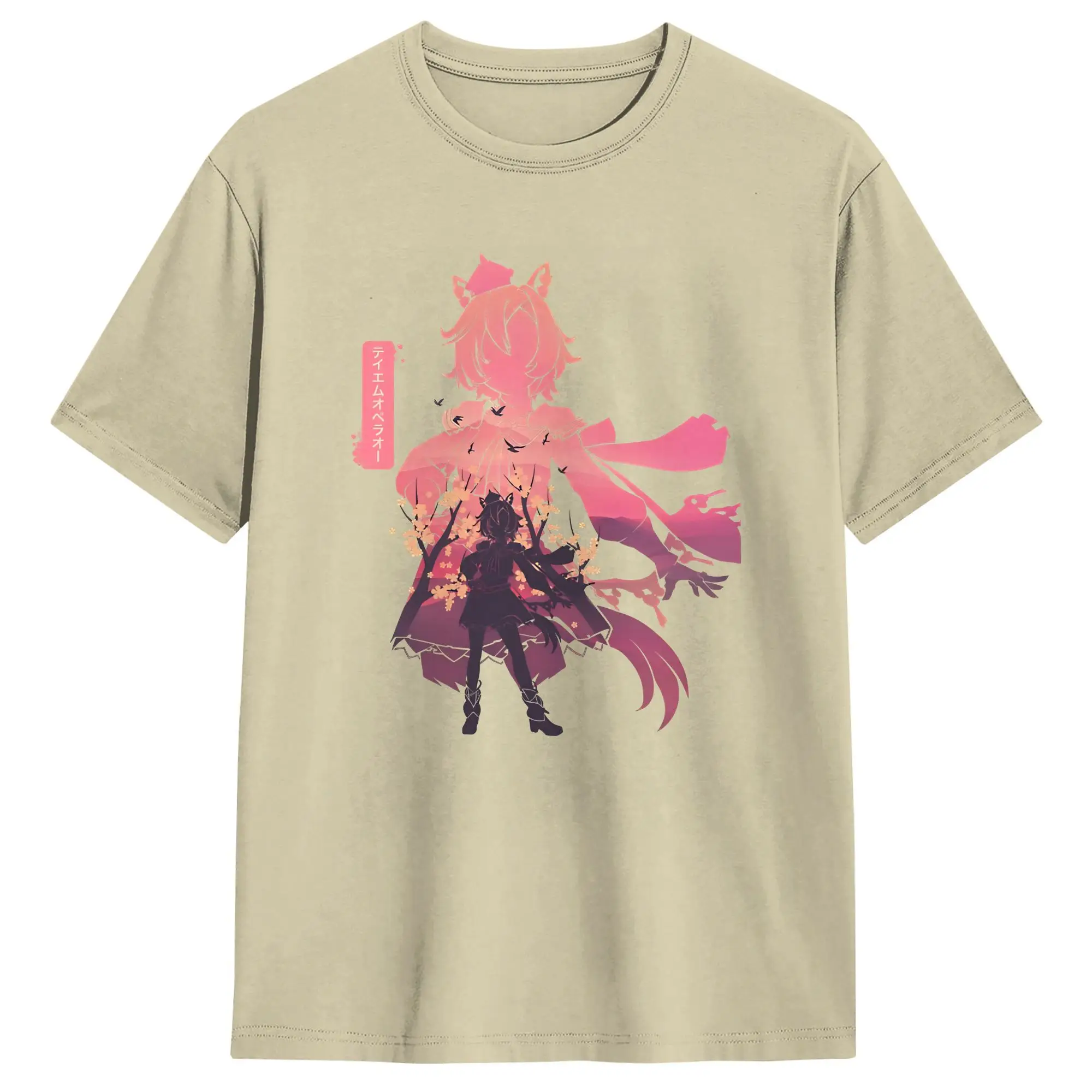 Tm Opera O T-Shirt Uma Musume Harajuku T-Shirts Kurzärmeliges Street-Style-T-Shirt Sommer Baumwolle Übergroße Top-T-Shirts