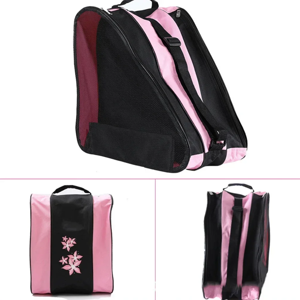 Skateboard Carry Bag Outdoor Three-layer Inline Roller Skating Shoe Backpack Ice Skates Storage Bags Accessories
