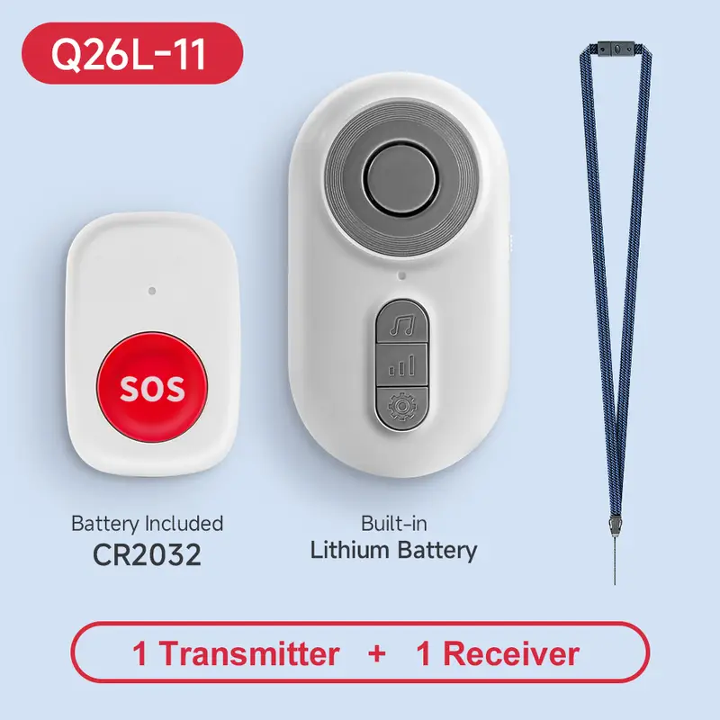 Caregiver Pager Wireless Nurse Call Buttons for Elderly Monitoring SOS Alert System Portable Alarm Call Bell for Nursing Home - Image 7