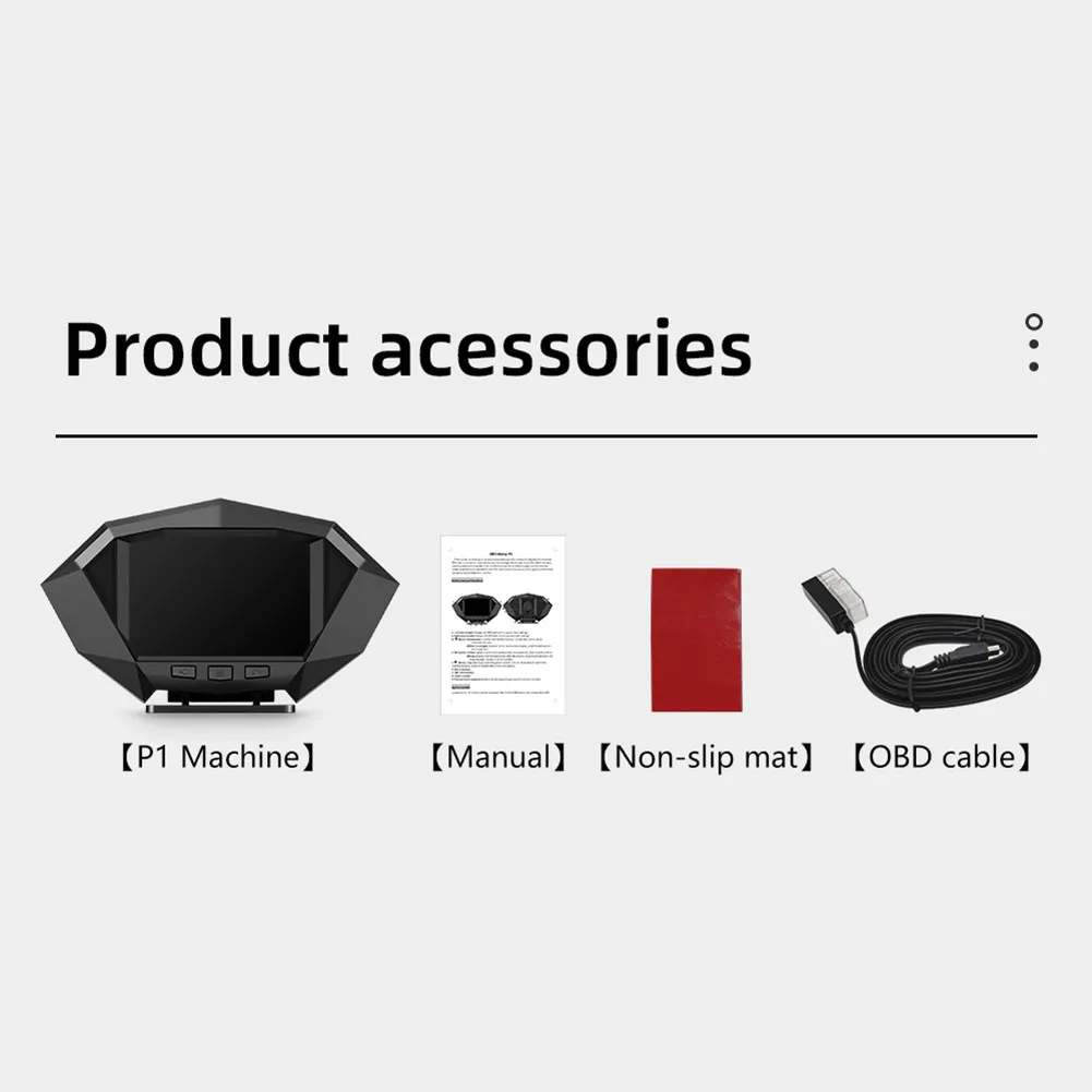 P1 GPS OBD  ý   ÷ ٱ ڵ Hud GPS OBD2 ӵ  溸 ڵ ׼