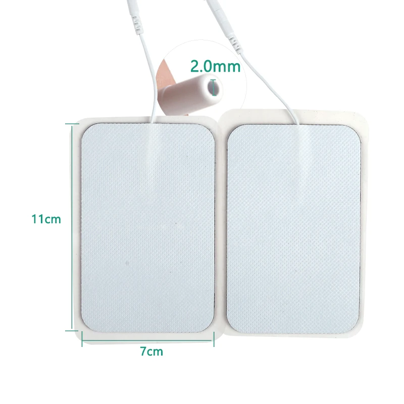 Silicone Gel Electrode Pad Units White Cloth Massage Digital Therapy Machine Acupuncture Physiotherapy Massager for Slimming 3