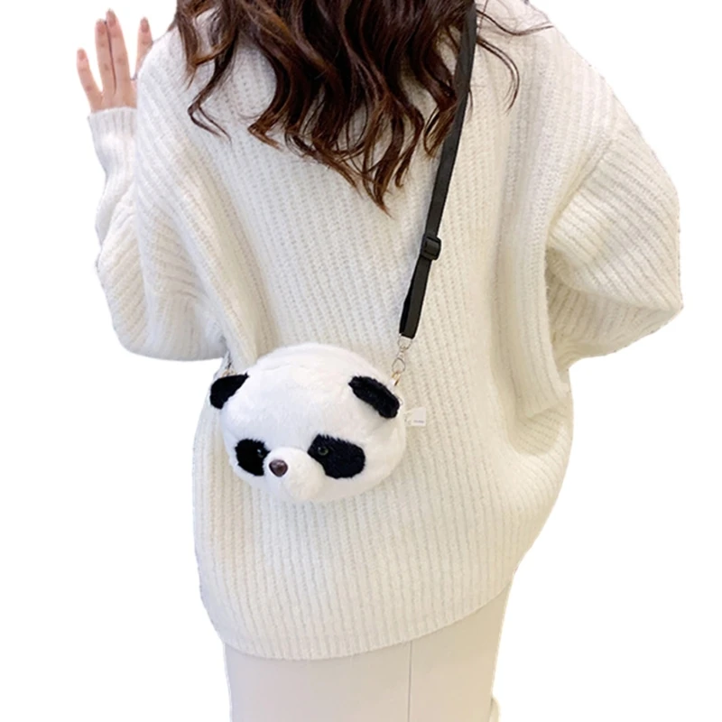 

Plush Crossbody Bag with Removable Shoulder Strap Plush Crossbody Purse Handbag