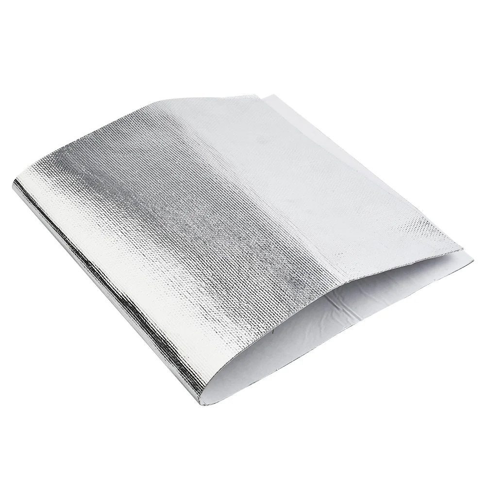 

Mat Car Heat Protection Film Accessory Heat Protection Part 1.4mm Thickness Heat Shield Pads Silver Accessories