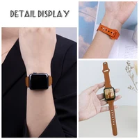 Bracelet en cuir mince pour bracelet de montre Apple Ultra 49mm 8 41mm 45mm 7 SE 654321   Boucle de Bracelet pour femmes, 44mm, pour série iwatch 42mm 40mm 5