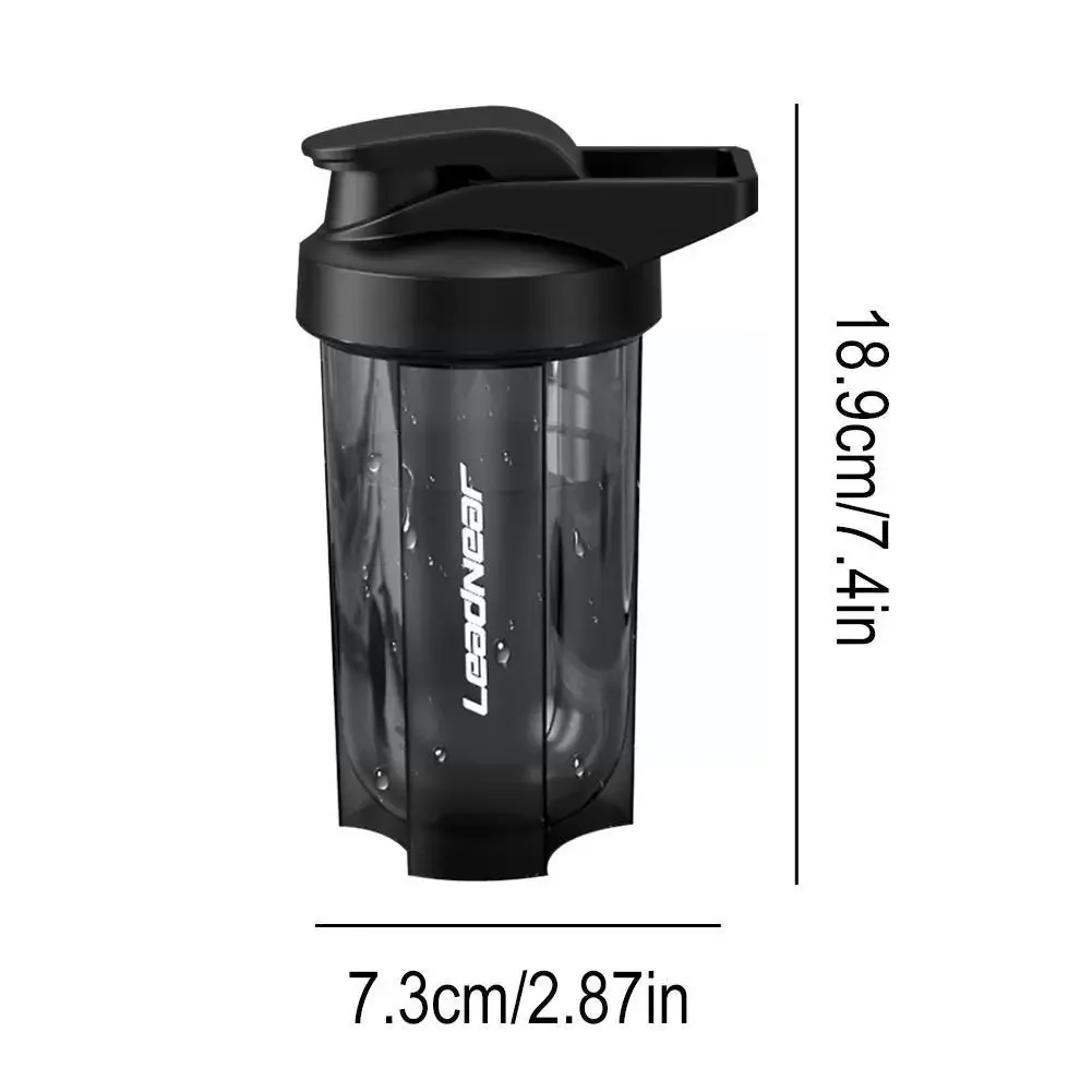 Portable Leak-Proof Protein Shake and Fitness Mixing Bottle