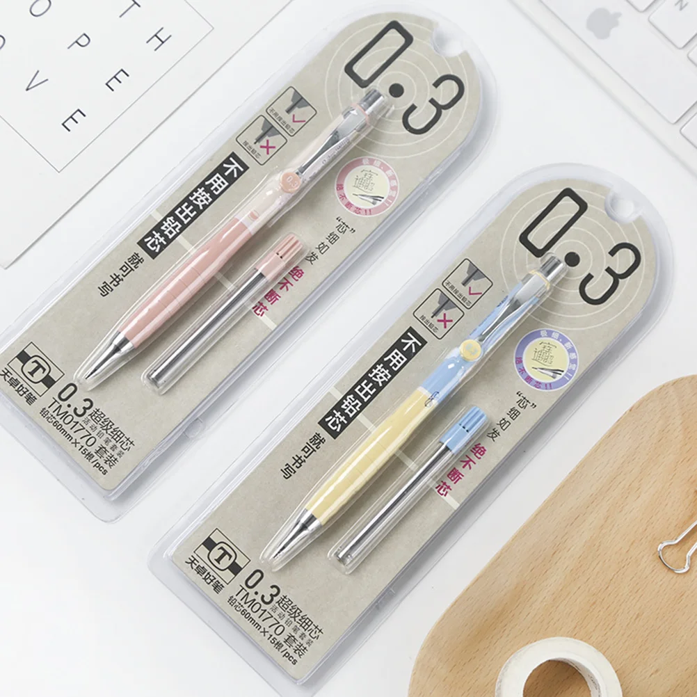 

03mm Mechanical Pencil Starter Set Automatic Pencils Refill Leads for Writing Drawing Drafting(Random Color)