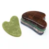 Gua Sha de piedra natural para masaje facial: Cuarzo, Amatista y Jade | Emoape