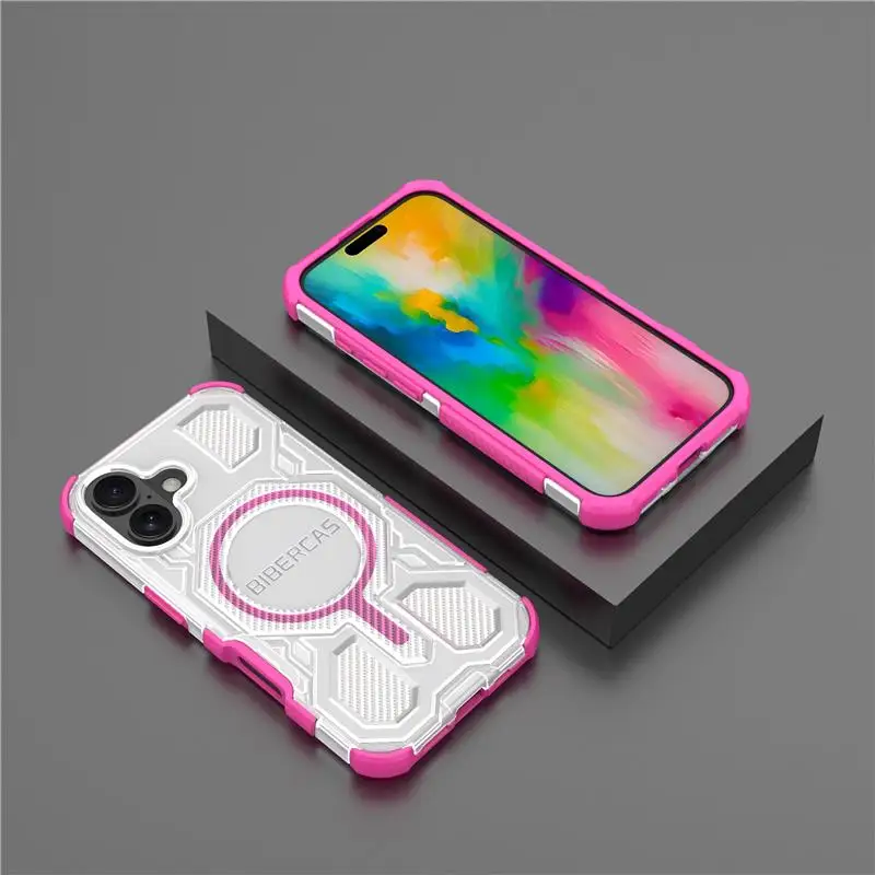 Heavy Duty Armor Magnetic Shockproof Case with Hard PC Protection