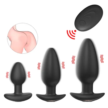 Wireless Remote Control Vibrating Anal Plug Male Wearable Silicone Butt Sex Anal Toys For Adults Men Vibrator Prostate Massage 1