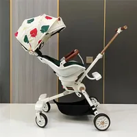 Two-Way Foldable Baby Stroller with 360° Rotation