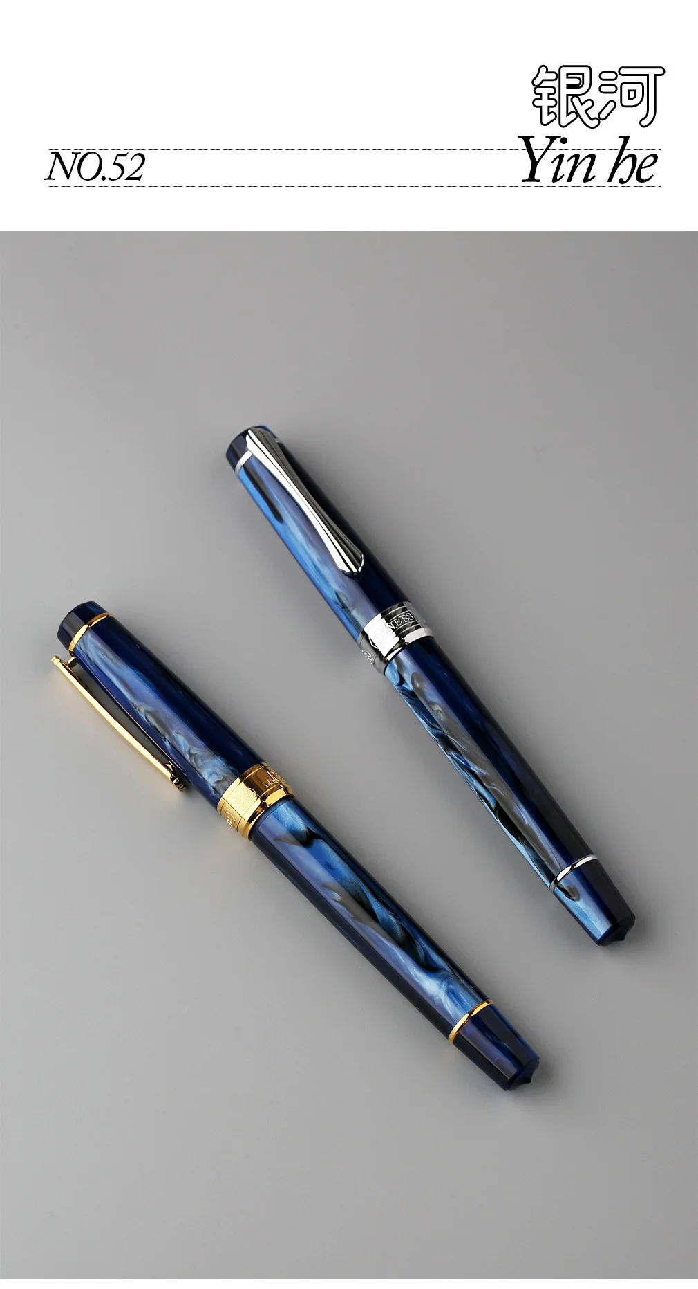 PENBBS 556 Piston Fountain Pen - Large Capacity Transparent Acrylic Ink-absorbing Nib Pen