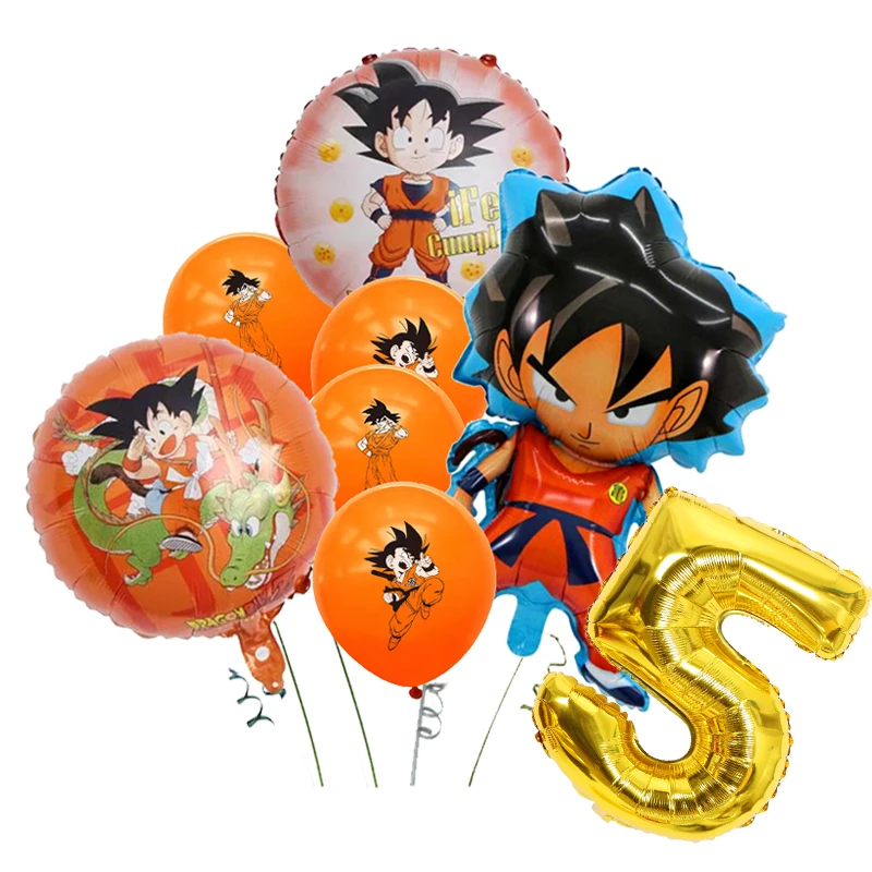 Dragon Ball Z Birthday Party Decorations Son Goku Party Favors Tablecloth Cups Plates Baby Shower supplies Free Shipping Items