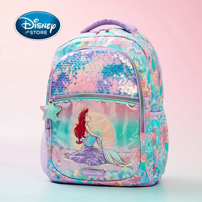 grande-capacidade-disney-schoolbag-para-meninas-sereia-ariel-shell-papelaria-infantil-mochila-presente-de-aniversario-do-estudante