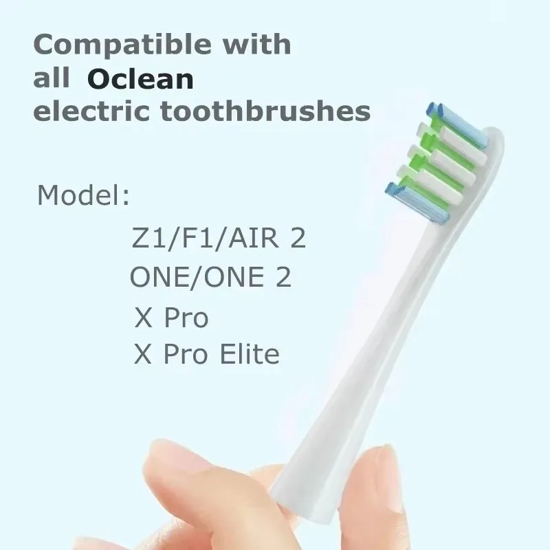Oclean 전동 칫솔 X/X PRO/Z1/One/Air 2 소닉 소프트 교체 브러쉬용 8/12Pcs 소프트 진공 브리슬 칫솔 헤드