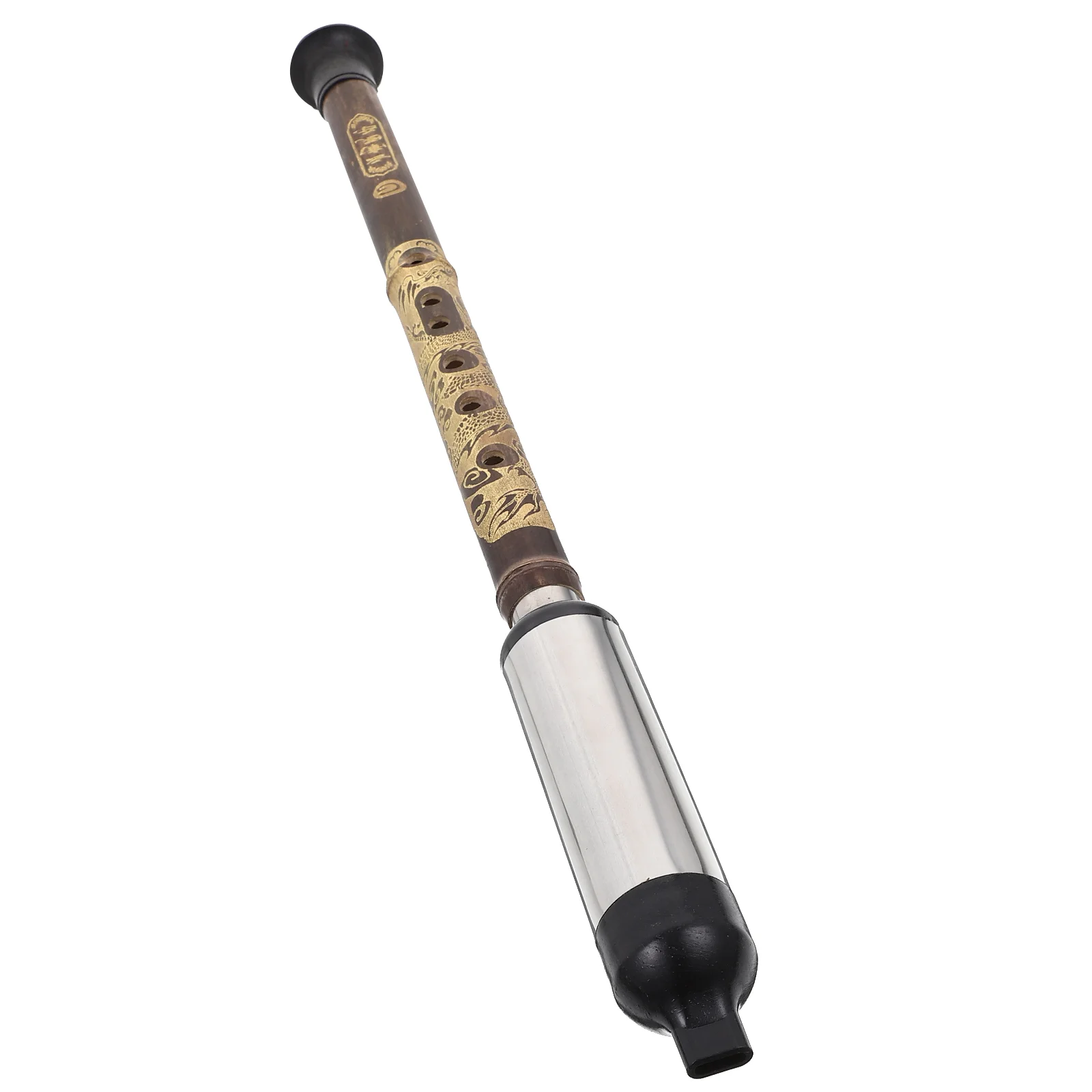 

Cucurbit Bau Woodwind Instrument Small Alloy Languette Traditional Toddler Bamboo Bawu Vertical