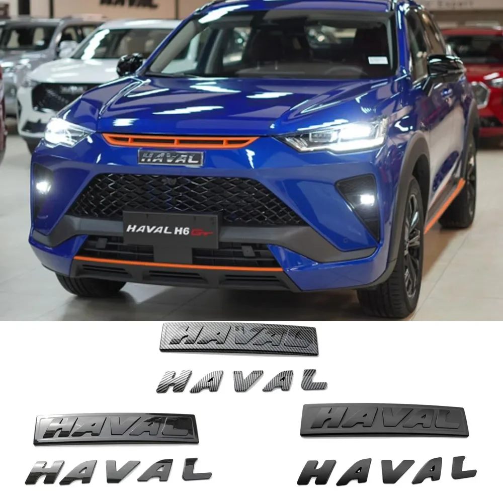 

Для Haval H6 GT logo Автомобильная Передняя сеть черные логотипы эмблемы для GWM Great Wall Generation Haval H6 GT