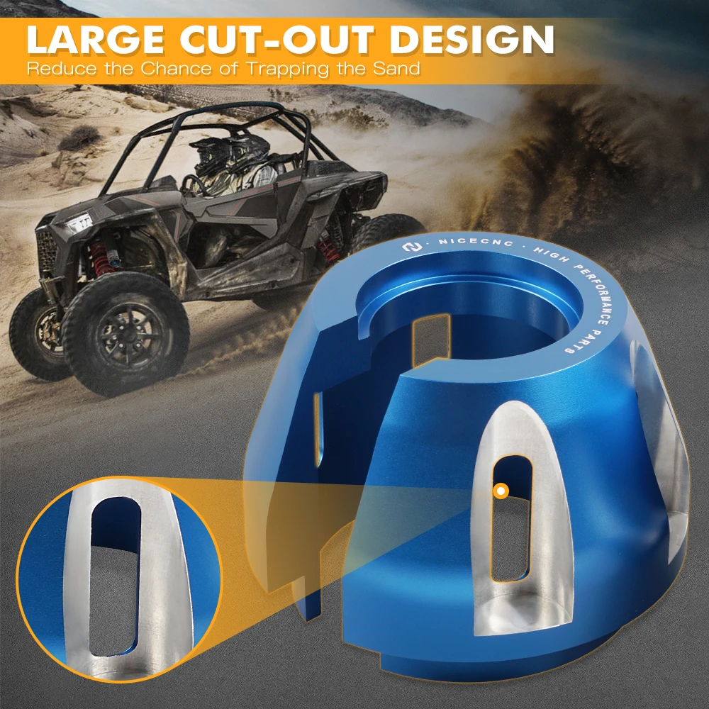 NICECNC UTV Pair Front Spring Retainers Bracket Mount Guard For Polaris