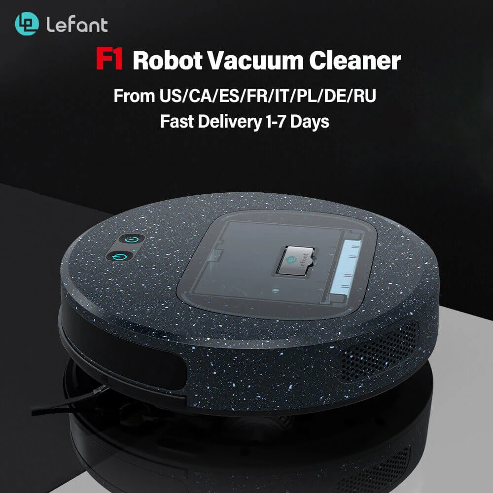 Lefant F1 Robot Vacuum and Mop Combo with 600ML Dust Bin 4000pa 200