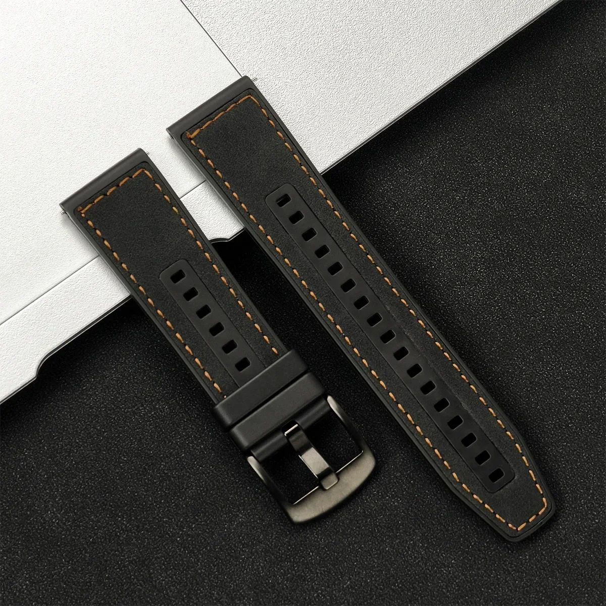 Premium Leather Wristband - Soft Adjustable Strap