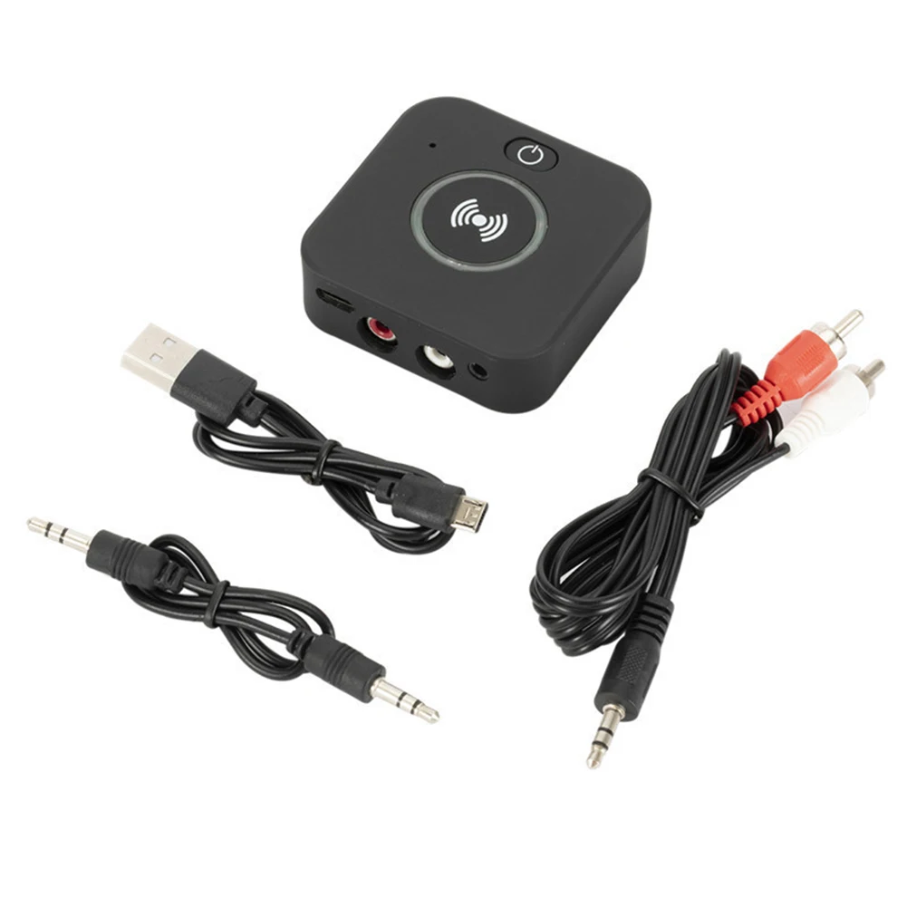 2-in-1 Bluetooth-compatible 5.0 Transmitter Receiver Wireless 3.5mm Aux 2 Rca Audio Adapter Hi-fi Music Speaker
