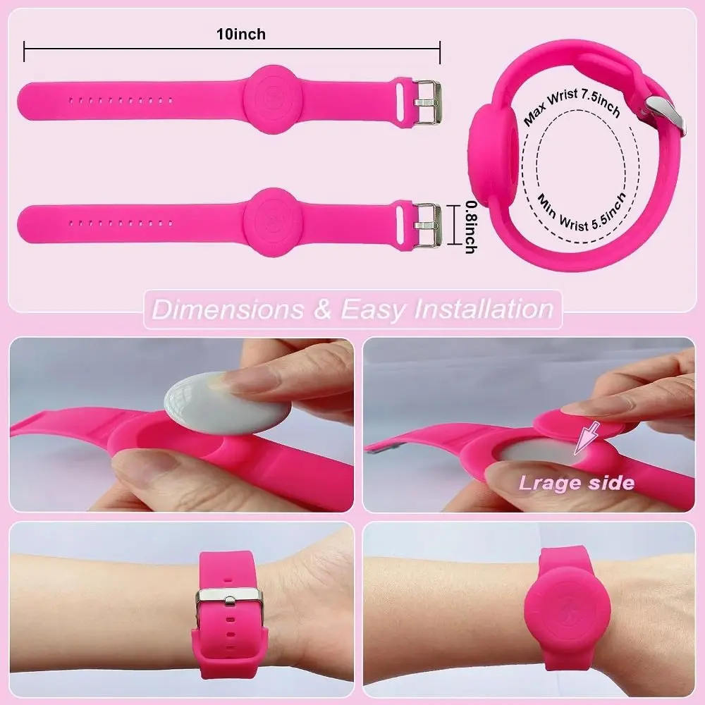 New Waterproof For Apple Airtag Holder Wristband Kids Silicone Case Bracelet Children For AirTags Case Watch Band