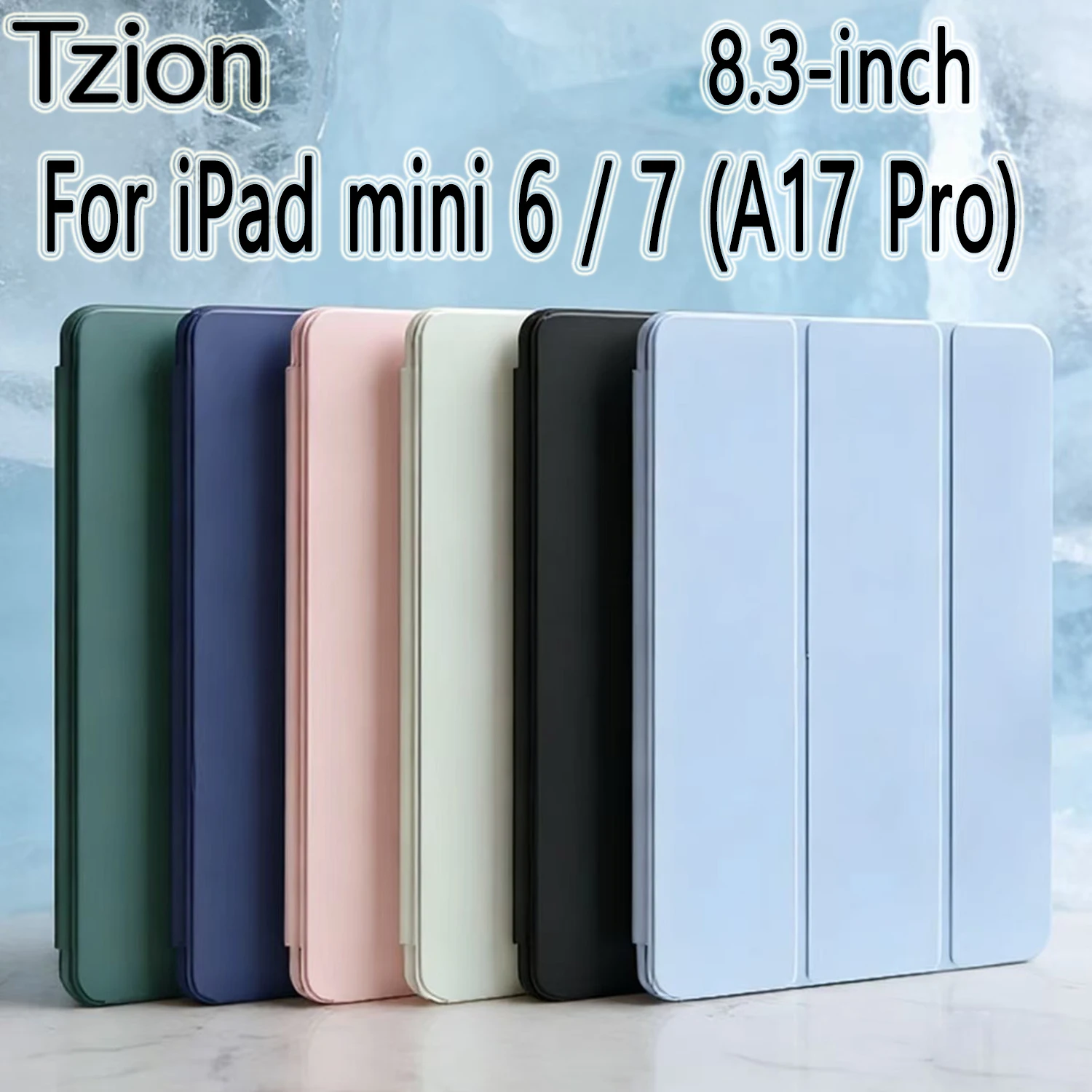 Premium PU Leather Flip Smart Cover with Magnetic Stand and Auto Wake/Sleep Feature