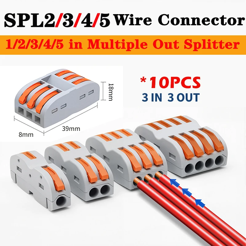 10pcsMultiplexButtWireConnectorCompactDesign1/2/3/4/5inMultipleOutforDIYHomeElectricProjectsTerminalBlock-AliExpress13