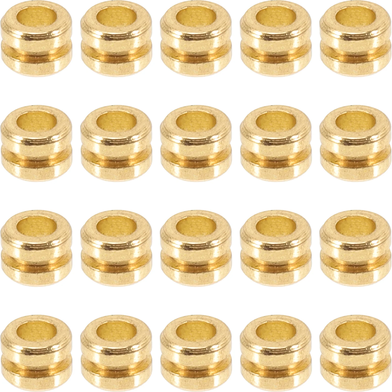 

20 Pcs Bathroom Decorations Acoustic Guitar Parts Metal Tail Accessory Beads Accessories Folk Supply