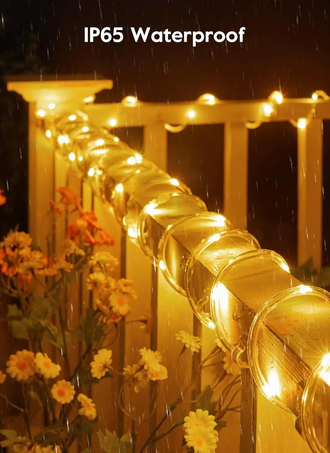 Heinast Solar String Lights Solar Outdoor Lights with 8 Lighting Modes Waterproof Fairy for Tree Garden Patio Copper Wire
